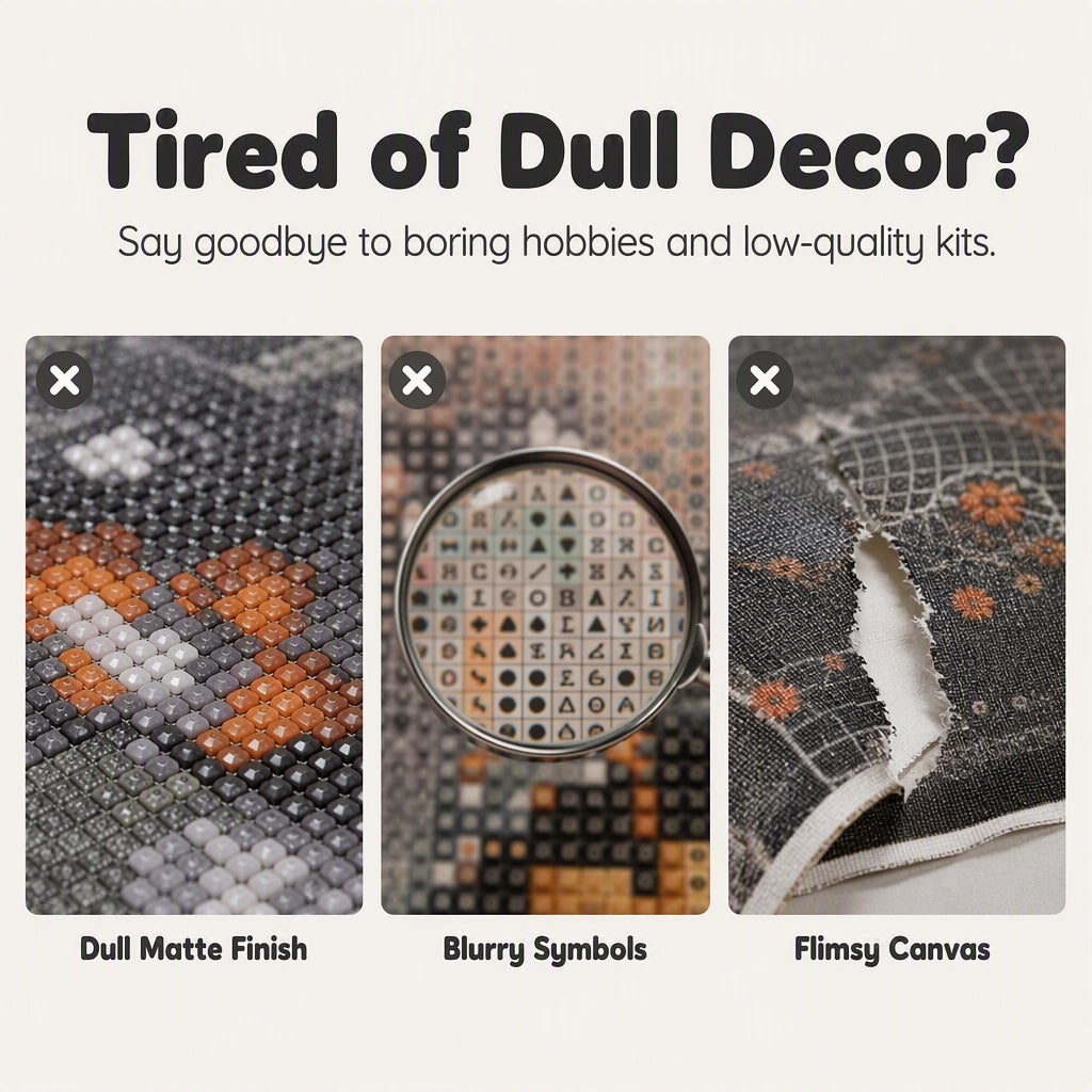 🥳2026 HOT SALE🥳💞8K+ SOLD! 🎃🎁 50% OFF! Halloween Ghost Diamond Art Kit – From £6.99! 5D full drill, HD canvas & Gothic lace design. Spooky fun craft – stock up & save! 👻✅