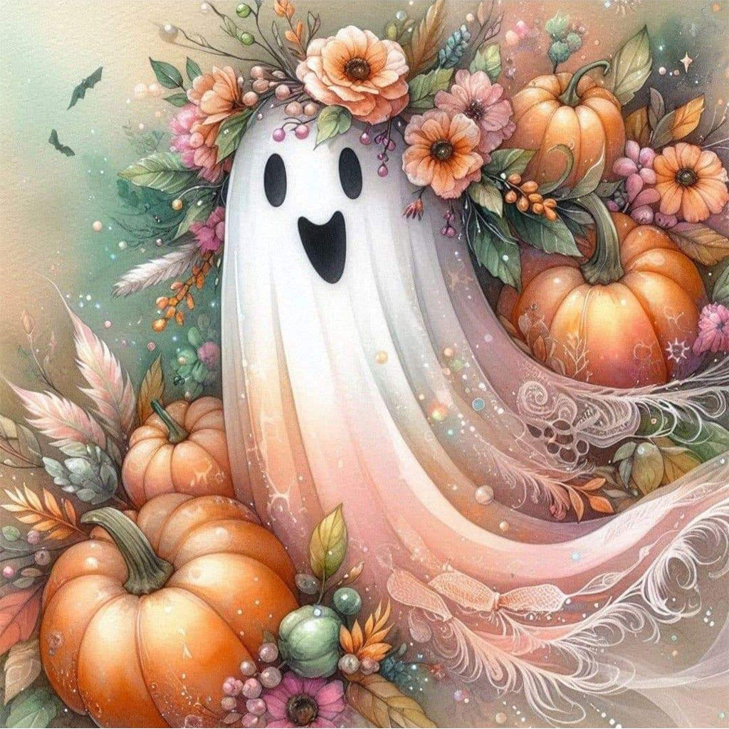 🥳2026 HOT SALE🥳💞8K+ SOLD! 🎃🎁 50% OFF! Halloween Ghost Diamond Art Kit – From £6.99! 5D full drill, HD canvas & Gothic lace design. Spooky fun craft – stock up & save! 👻✅