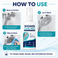 🚿✨Fast-Acting Shower Limescale Remover Spray – Dissolves stubborn mineral deposits & hard water stains. Restores water flow & shine – just spray & wipe! 🧼💪