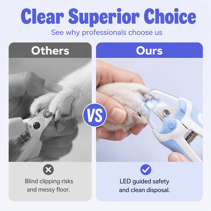 🥳2026 HOT SALE🥳💞20K+ SOLD! 🐾🎁 50% OFF! Pet Nail Clipper – From £6.99! LED bloodline light, stainless steel blades & shield catcher. Safe, stress-free grooming – stock up & save! 🐕✅