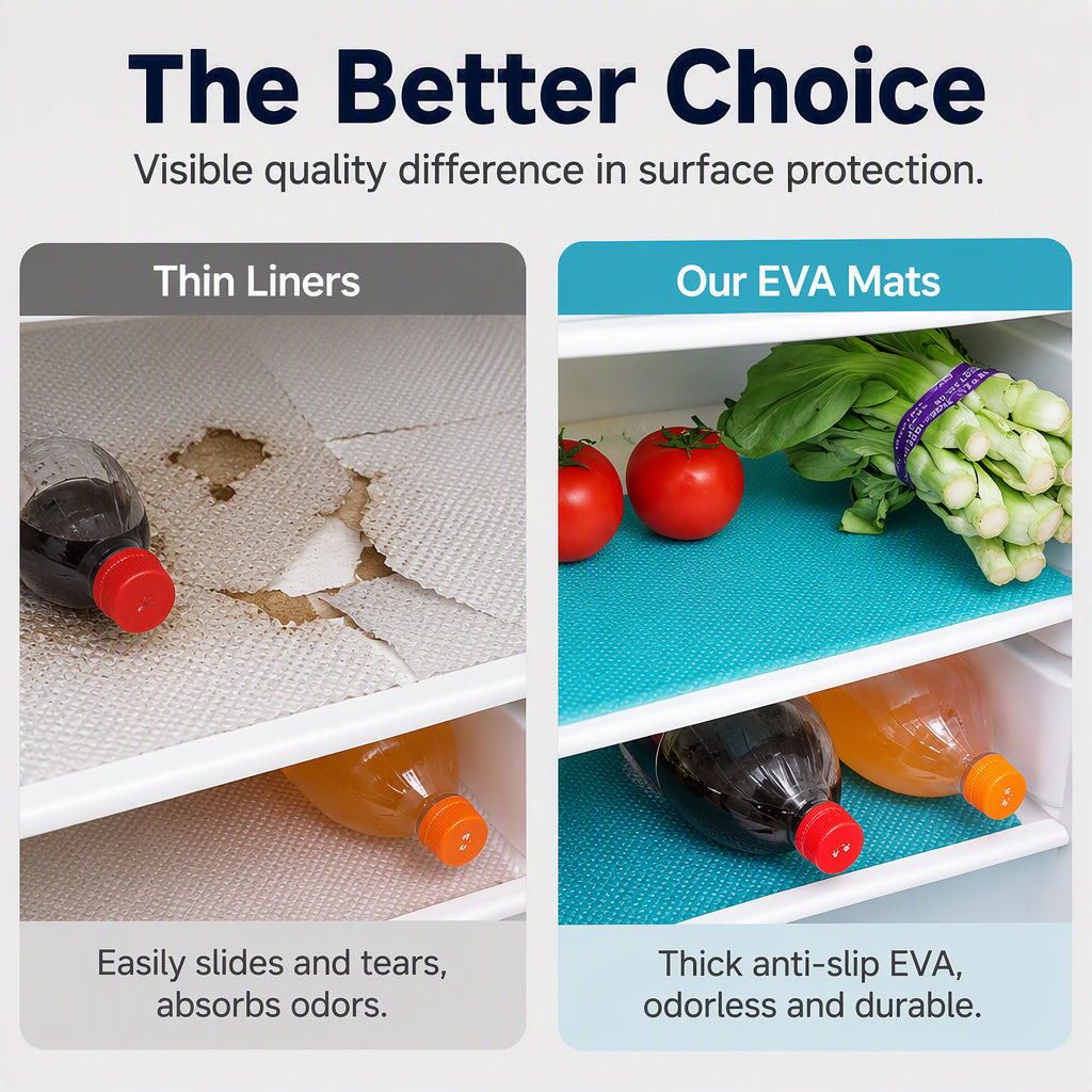 🥳2026 HOT SALE🥳💞12K+ SOLD! 🧊🎁 50% OFF! Fridge Shelf Liners – From £6.99! Waterproof EVA, anti-slip & cut-to-fit. Keeps fridge clean & organized – stock up & save! 🏠✅