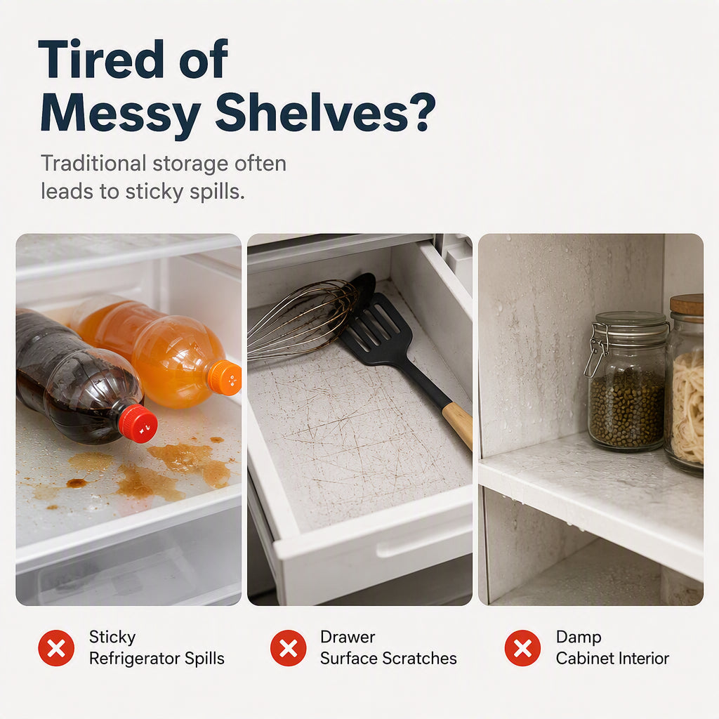 🥳2026 HOT SALE🥳💞12K+ SOLD! 🧊🎁 50% OFF! Fridge Shelf Liners – From £6.99! Waterproof EVA, anti-slip & cut-to-fit. Keeps fridge clean & organized – stock up & save! 🏠✅