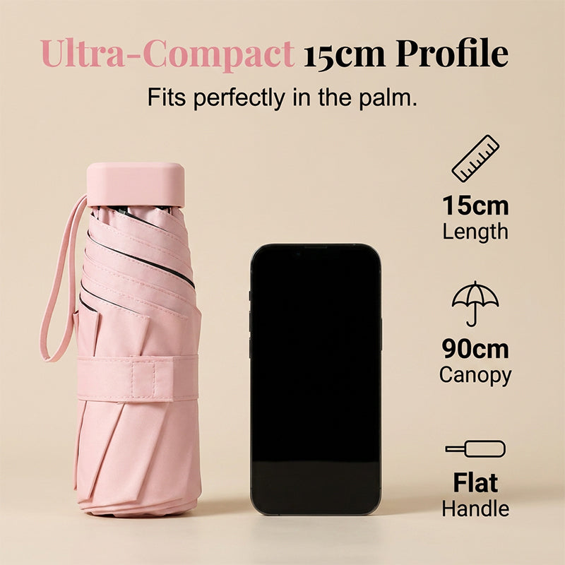 Ultra-Light Compact Pocket Umbrella for Sun & Rain