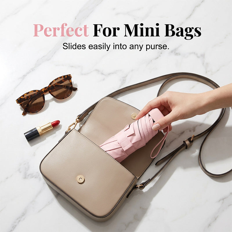 Ultra-Light Compact Pocket Umbrella for Sun & Rain