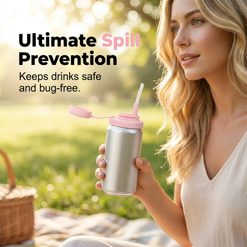 🥳2026 HOT SALE🥳💞50K+ SOLD! 🥤🎁 50% OFF! Silicone Can Lid – From £6.98! Spill-proof seal, integrated straw & universal fit. Keep drinks clean anywhere – stock up & save! 🏠✅