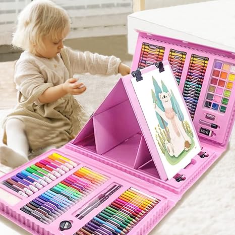 🥳2026 HOT SALE🥳💞50K+ SOLD! 🎨🎁 49% OFF! 208pc Art Set – From £19.99! Double-sided easel, 272 pieces & portable case. Inspire creativity – stock up & save! 🖍️✅
