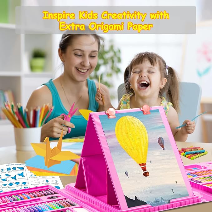 🥳2026 HOT SALE🥳💞50K+ SOLD! 🎨🎁 49% OFF! 208pc Art Set – From £19.99! Double-sided easel, 272 pieces & portable case. Inspire creativity – stock up & save! 🖍️✅