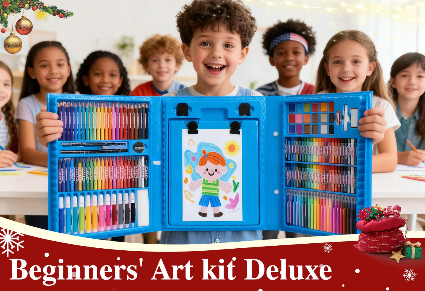 🥳2026 HOT SALE🥳💞50K+ SOLD! 🎨🎁 49% OFF! 208pc Art Set – From £19.99! Double-sided easel, 272 pieces & portable case. Inspire creativity – stock up & save! 🖍️✅