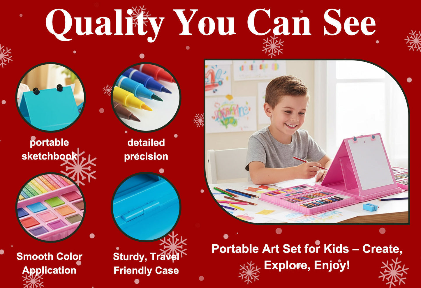 🥳2026 HOT SALE🥳💞50K+ SOLD! 🎨🎁 49% OFF! 208pc Art Set – From £19.99! Double-sided easel, 272 pieces & portable case. Inspire creativity – stock up & save! 🖍️✅