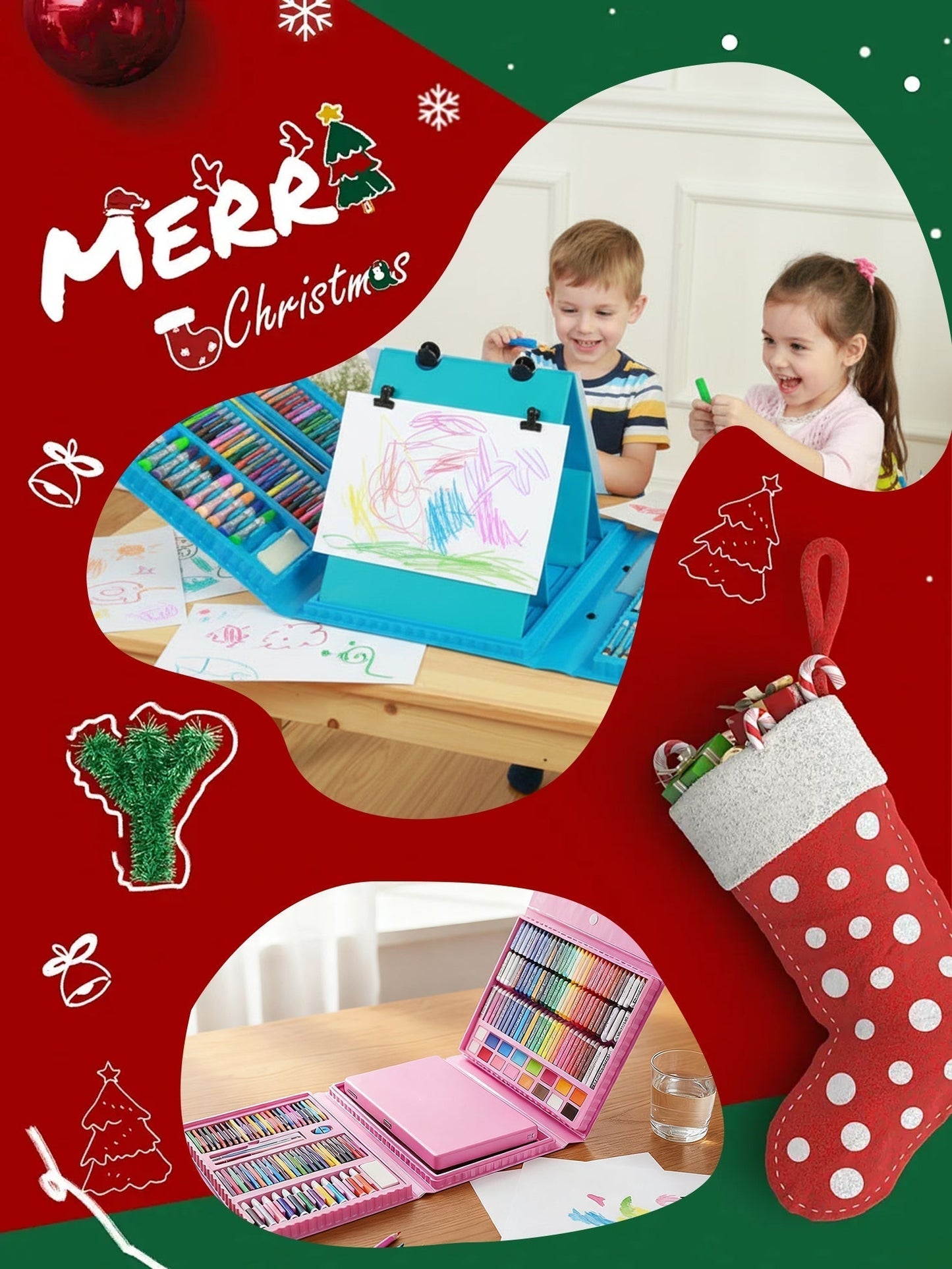 🥳2026 HOT SALE🥳💞50K+ SOLD! 🎨🎁 49% OFF! 208pc Art Set – From £19.99! Double-sided easel, 272 pieces & portable case. Inspire creativity – stock up & save! 🖍️✅