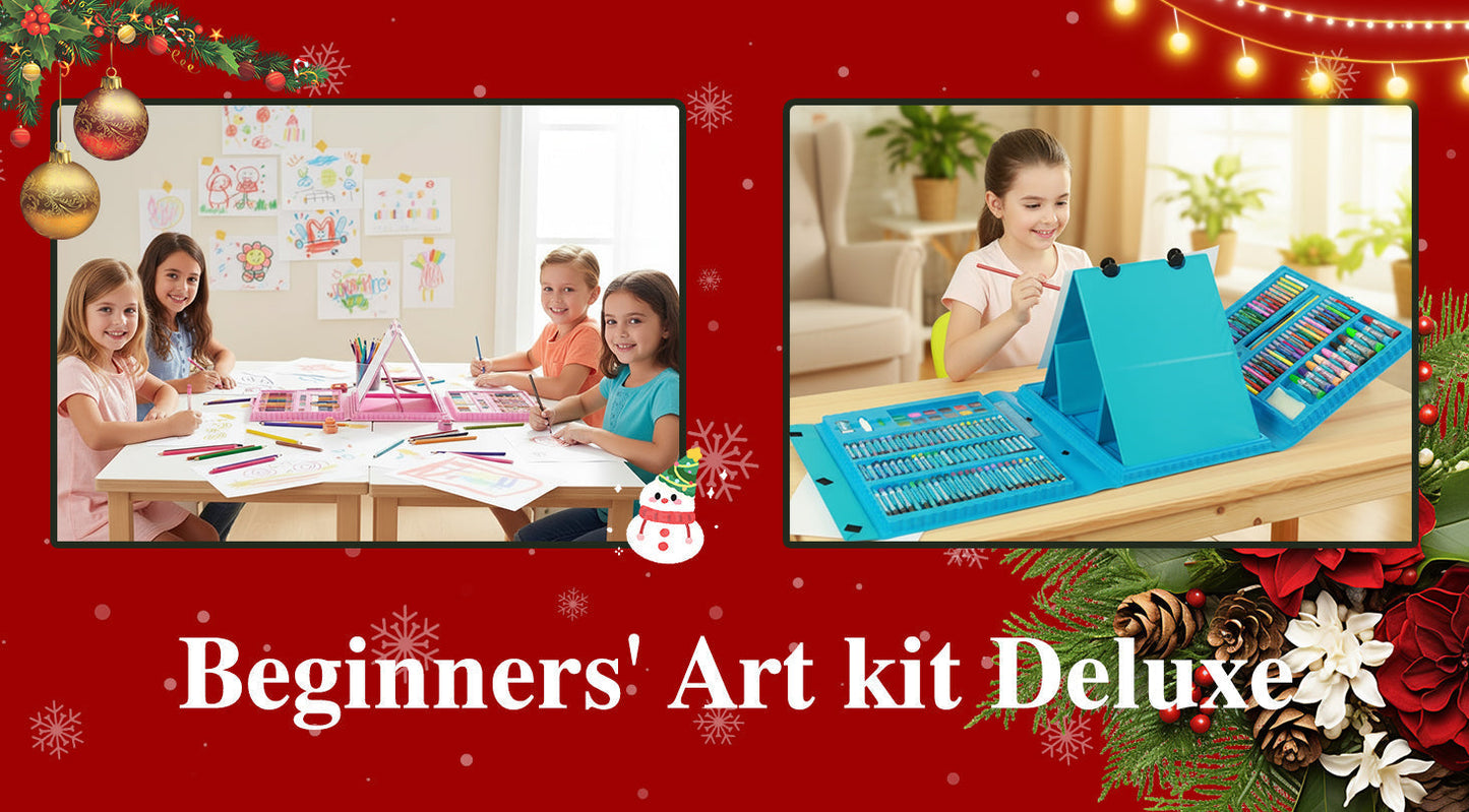 🥳2026 HOT SALE🥳💞50K+ SOLD! 🎨🎁 49% OFF! 208pc Art Set – From £19.99! Double-sided easel, 272 pieces & portable case. Inspire creativity – stock up & save! 🖍️✅