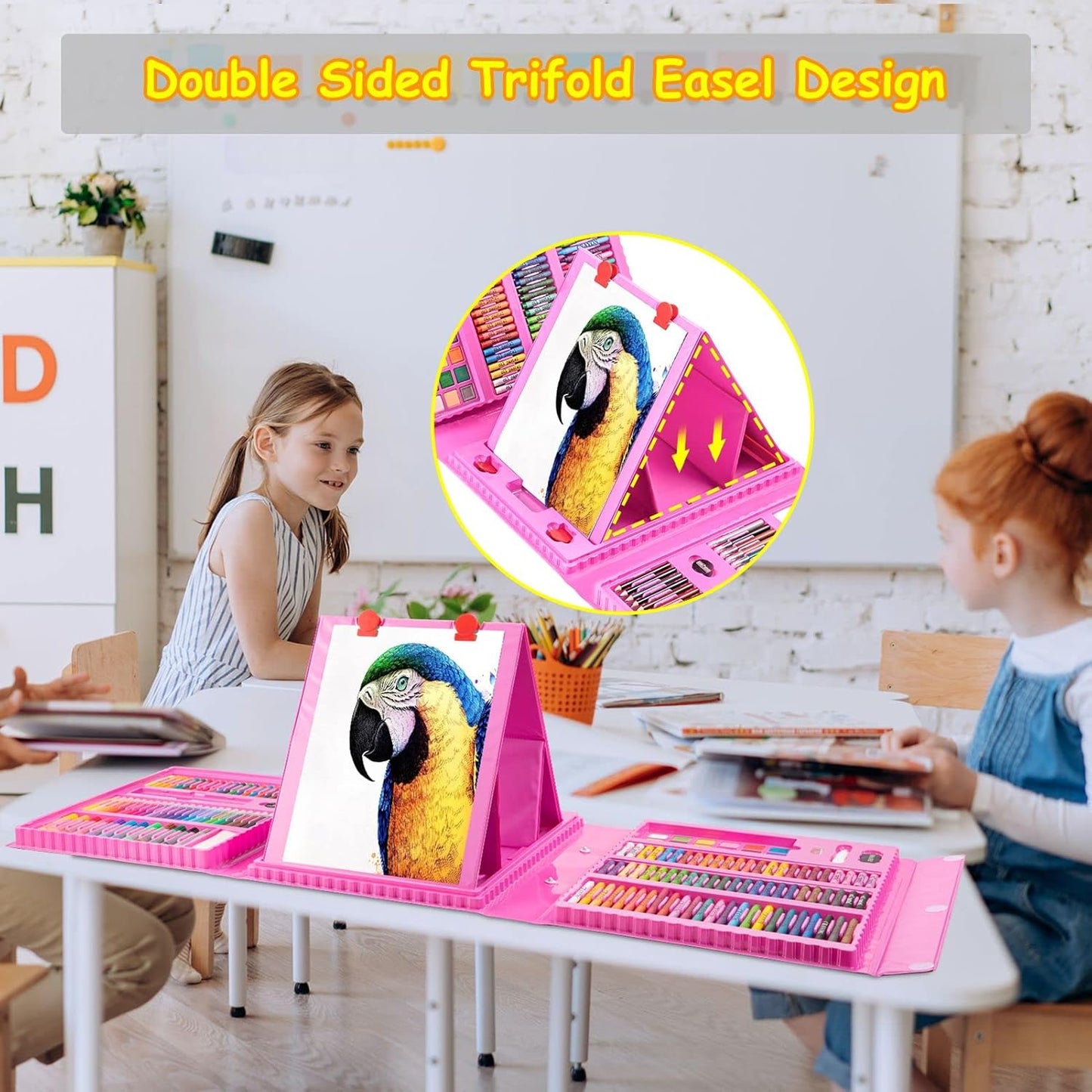 🥳2026 HOT SALE🥳💞50K+ SOLD! 🎨🎁 49% OFF! 208pc Art Set – From £19.99! Double-sided easel, 272 pieces & portable case. Inspire creativity – stock up & save! 🖍️✅