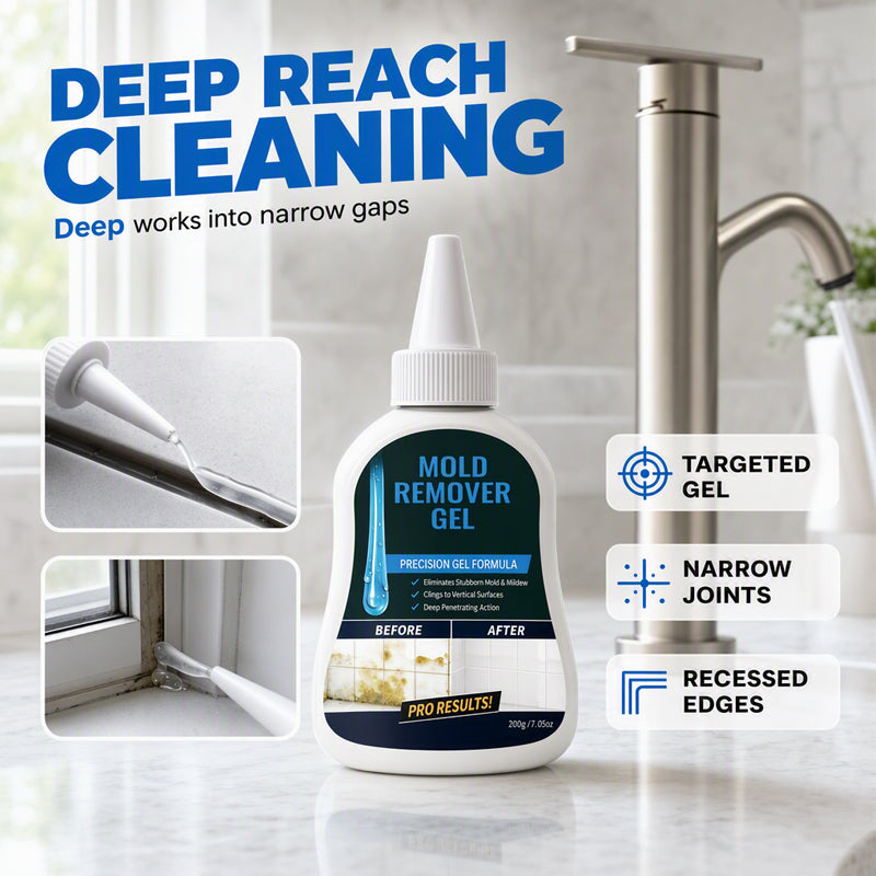 🥳2026 HOT SALE🥳💞50K+ SOLD! 🛁🎁 50% OFF! Mold Cleaner Gel – From £10.98! Clings to grout, precision tip & no drips. Stain-free bathroom – stock up & save! 🧼✅