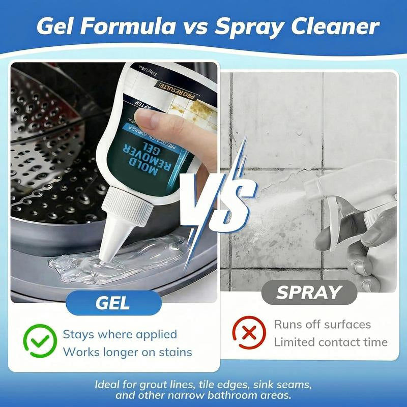 🥳2026 HOT SALE🥳💞50K+ SOLD! 🛁🎁 50% OFF! Mold Cleaner Gel – From £10.98! Clings to grout, precision tip & no drips. Stain-free bathroom – stock up & save! 🧼✅