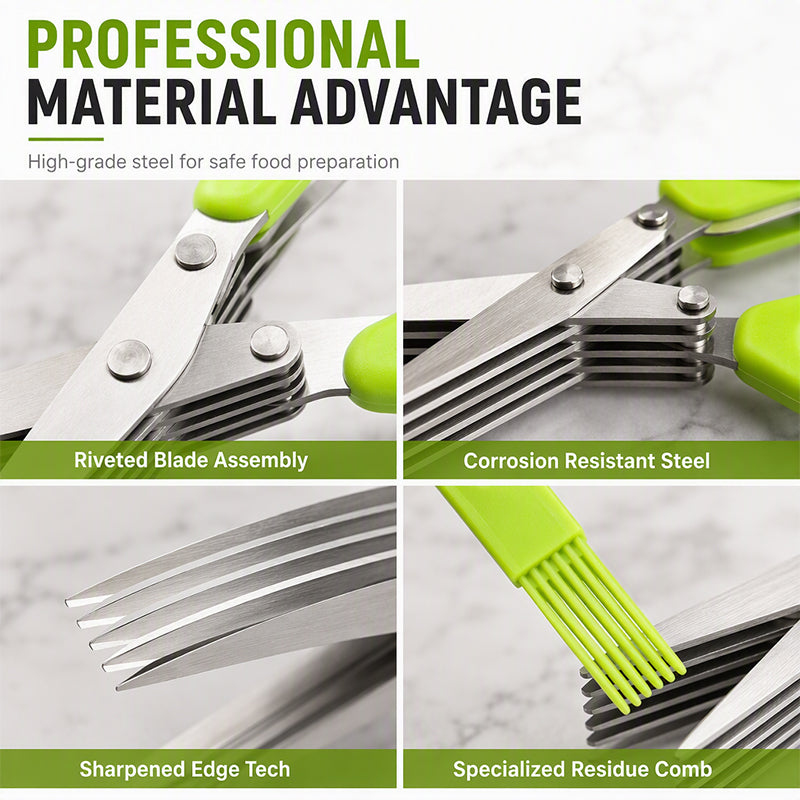 🥳HOT SALE🥳💞100K+ SOLD! Kitchen Scissors – From £5.99! 5-blade cutter, stainless steel & ergonomic grip. Chop herbs in seconds – grab yours! ✅
