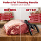 🥳HOT SALE🥳💞50K+ SOLD! Fat Trimmer – From £8.98！ U-shaped holder, sharp stainless blade & non-slip grip. Trim fat, save meat – grab yours! ✅