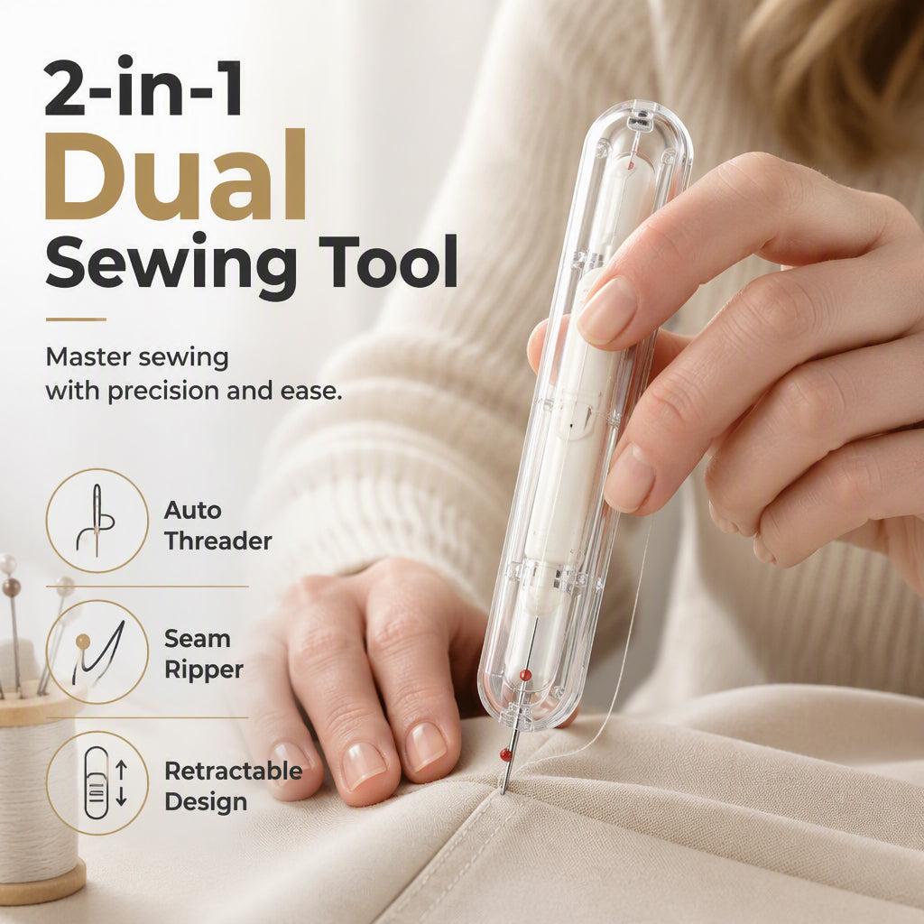🥳HOT SALE🥳💞50K+ SOLD! Sewing Tool – From £3.99! Auto threader, precision ripper & protective tip. Thread & rip in seconds – grab yours! ✅