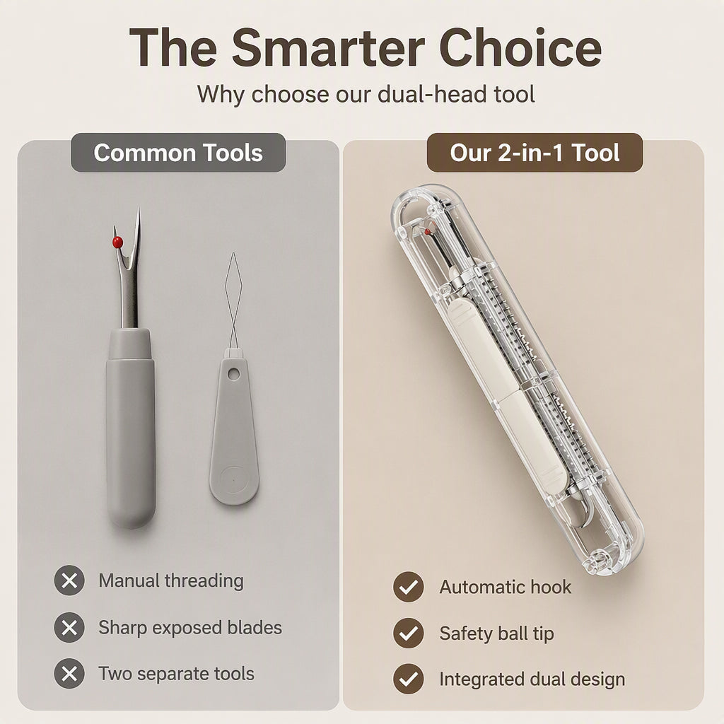 🥳HOT SALE🥳💞50K+ SOLD! Sewing Tool – From £3.99! Auto threader, precision ripper & protective tip. Thread & rip in seconds – grab yours! ✅