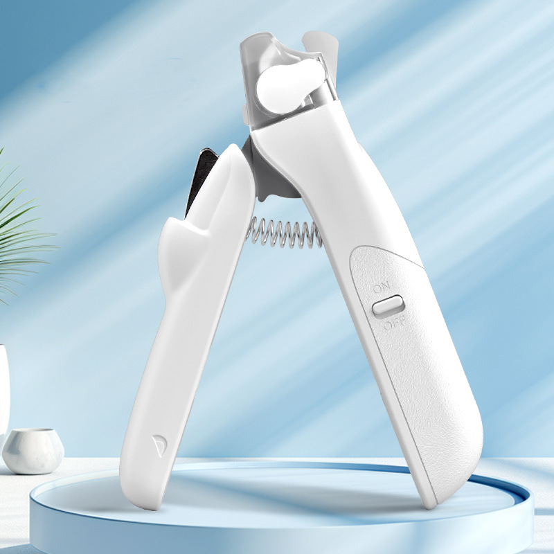 🥳2026 BESTSELLER🥳 Pet Nail Clipper with LED – Stainless Steel Blade, Ergonomic Grip – Built-in File, Compact – Grooming Essential! 🛡️💨