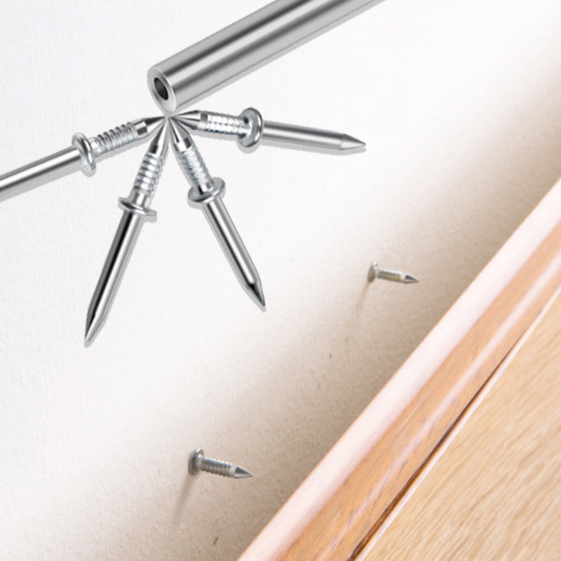 🥳2026 BESTSELLER🥾 Hardware Carbon Steel Nails – Diamond Head, Strong Penetration – Electroplated, Rust-Resistant – 50PCS with Tools – Easy Install! 🛡️💨
