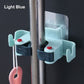 🥳HOT SALE🥳💞50K+ SOLD! Mop Clip Holder – From £6.98! Nail-free adhesive, holds 3kg & 2 hooks. Tidy space instantly – grab yours! ✅
