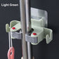 🥳HOT SALE🥳💞50K+ SOLD! Mop Clip Holder – From £6.98! Nail-free adhesive, holds 3kg & 2 hooks. Tidy space instantly – grab yours! ✅
