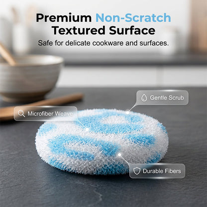 🧽 BUY 1 GET 1 FREE! 🔥 Spherical Kitchen Scrubber – Tough on grease, scratch-free & long-lasting – Perfect for pots, pans & everyday messes 🍳