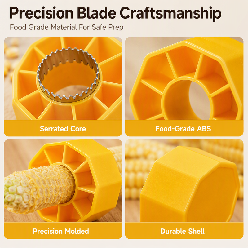 🥳HOT SALE🥳💞50K+ SOLD! Corn Stripper – From £5.99! Stainless blade, non-slip grip & mess-free. Strips corn in seconds – grab yours! ✅