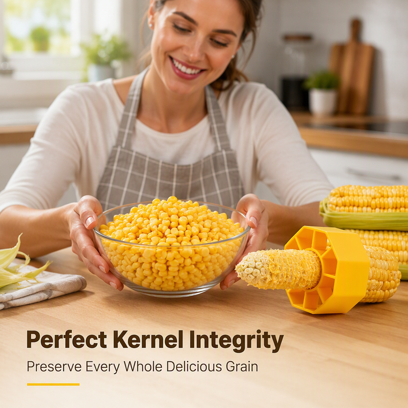 🥳HOT SALE🥳💞50K+ SOLD! Corn Stripper – From £5.99! Stainless blade, non-slip grip & mess-free. Strips corn in seconds – grab yours! ✅