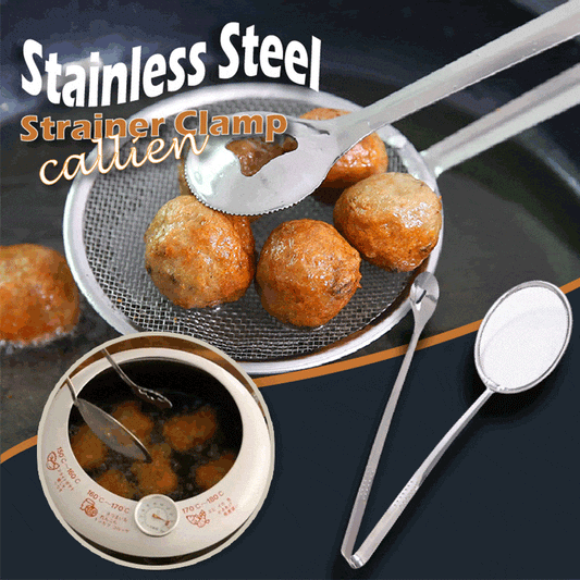 🥳💥Buy 1 Get 1 Free🍃🏆 Last Day Special Price £7.99 ! A must-have stainless steel grease-draining tongs for the kitchen – the perfect choice for deep-frying, barbecuing, hotpot and cooking
