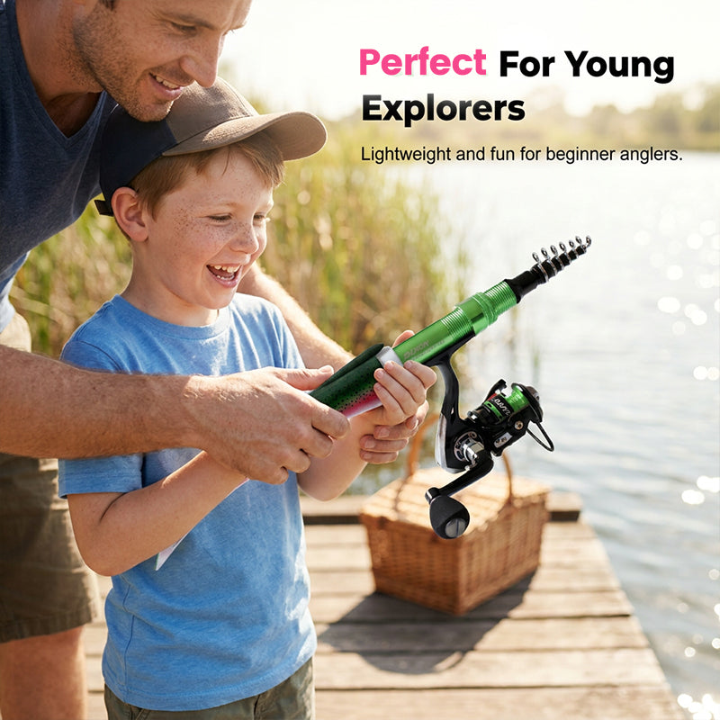🥳HOT SALE🥳💞10K+ SOLD! Fish-Shaped Rod – From £12.99! Folds to 30cm, extends to 160cm & realistic design. Perfect gift – grab yours! ✅