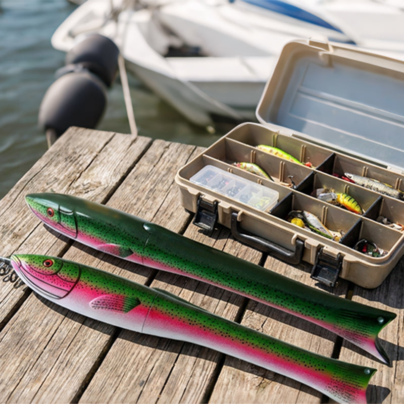 🥳HOT SALE🥳💞10K+ SOLD! Fish-Shaped Rod – From £12.99! Folds to 30cm, extends to 160cm & realistic design. Perfect gift – grab yours! ✅