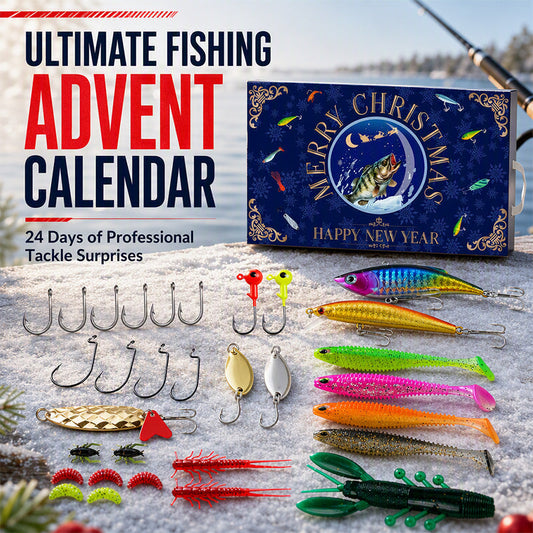 🥳HOT SALE🥳💞50K+ SOLD! Fishing Advent Calendar – From £10.99! 24 lures, lifelike action & festive countdown. Best angler gift – grab yours! ✅