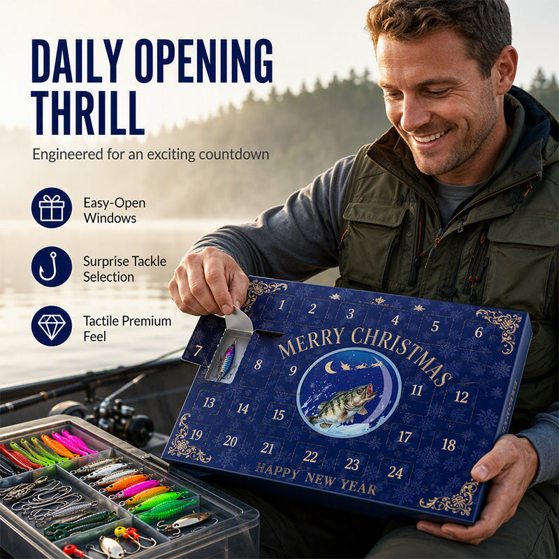 🥳HOT SALE🥳💞50K+ SOLD! Fishing Advent Calendar – From £10.99! 24 lures, lifelike action & festive countdown. Best angler gift – grab yours! ✅
