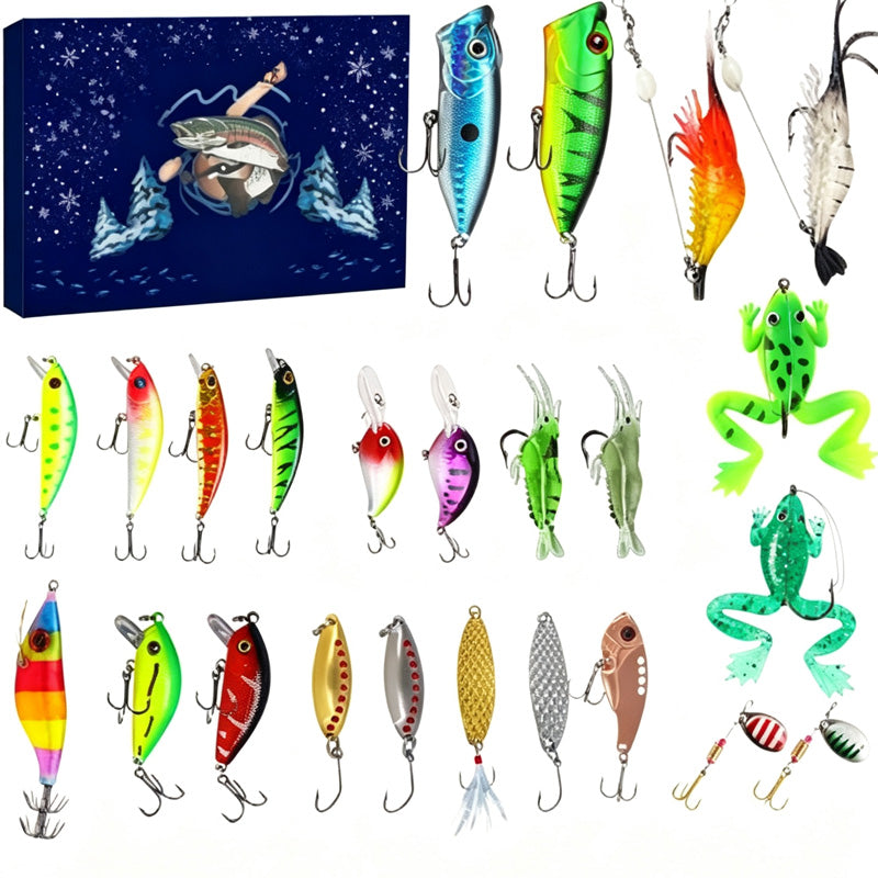 🥳HOT SALE🥳💞50K+ SOLD! Fishing Advent Calendar – From £10.99! 24 lures, lifelike action & festive countdown. Best angler gift – grab yours! ✅