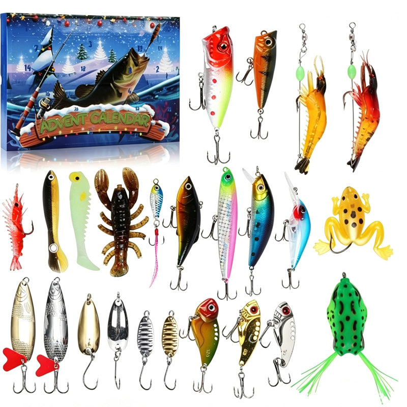 🥳HOT SALE🥳💞50K+ SOLD! Fishing Advent Calendar – From £10.99! 24 lures, lifelike action & festive countdown. Best angler gift – grab yours! ✅