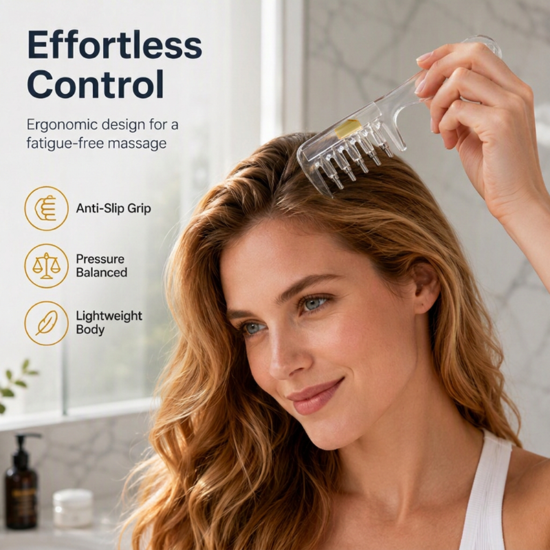 🥳HOT SALE🥳💞10K+ SOLD! Hair Oil Comb – From £6.99! Precision rollers, even dispensing & scalp massage. No waste, no mess – grab yours! ✅