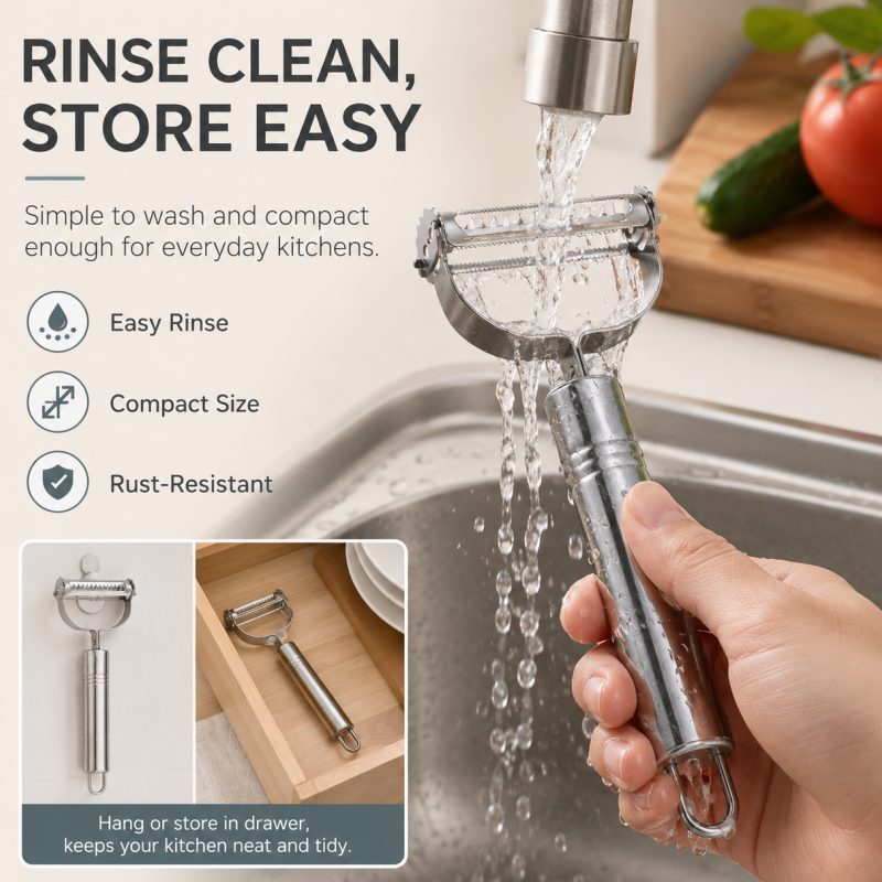 🥳HOT SALE🥳💞50K+ SOLD! Peeler & Slicer – From £3.99! Dual-blade, rust-resistant & ergonomic. Peels & juliennes in seconds – grab yours! ✅