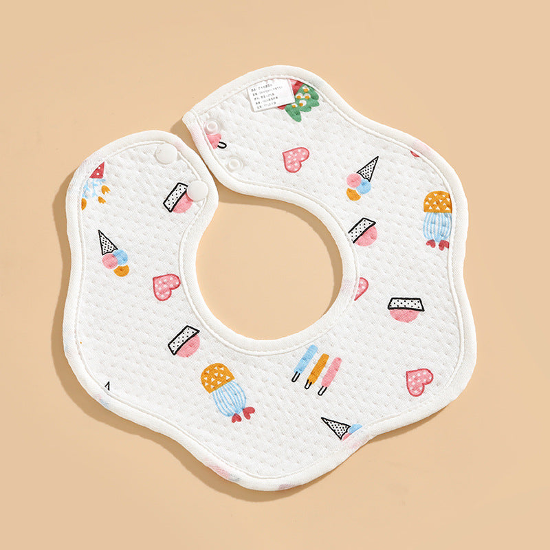 Newborn Baby Cotton Drooling Towel Bib