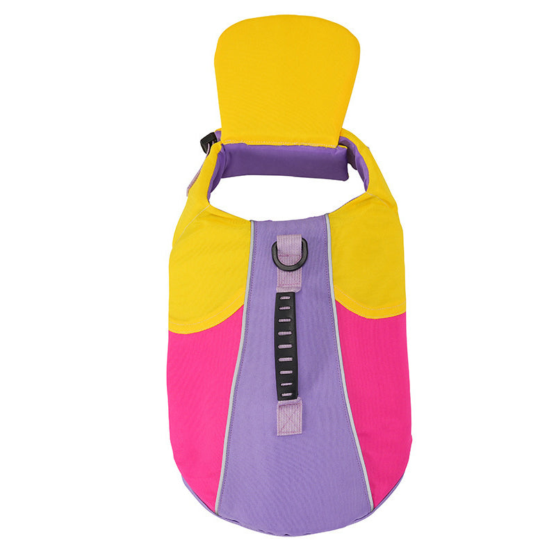🥳HOT SALE🥳💞10K+ SOLD! Dog Life Jacket – From £12.99! Chin float support, rescue handle & high-visibility. Safe water fun – grab yours! ✅