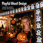 🔥50% OFF 🎃 Halloween Holographic Laser Ghost Border Sticker👻, 5M Waterproof Outdoor Window Halloween Party Decor ✨