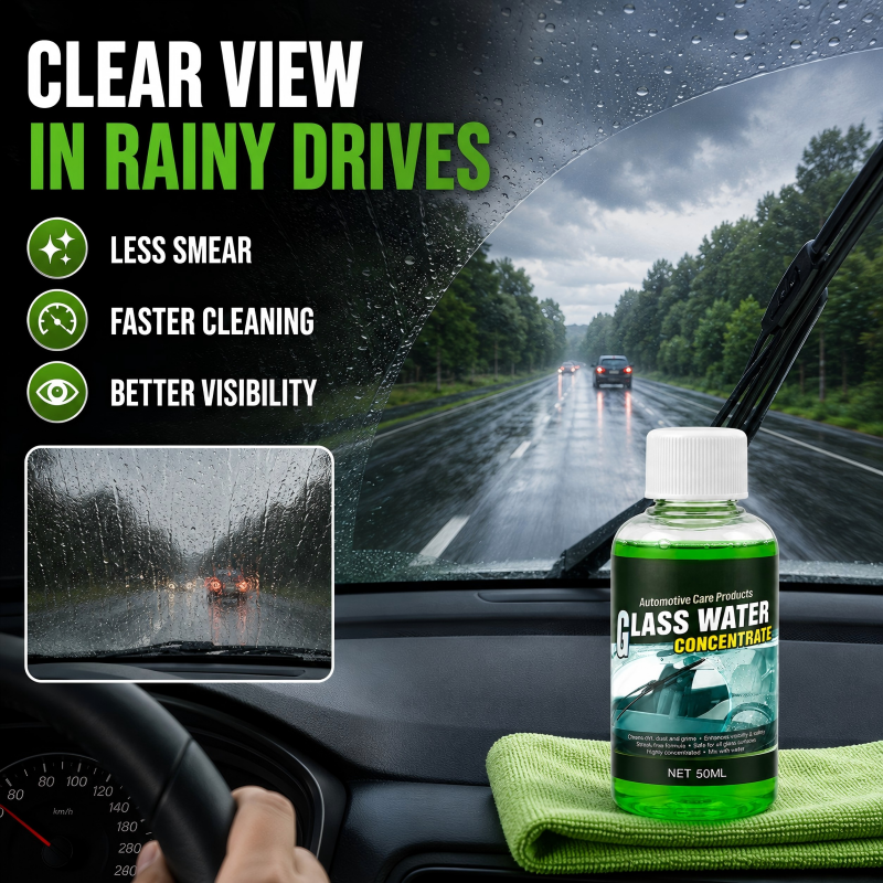 🥳2026 HOT SALE🥳💞50K+ SOLD! 💧✨ 50% OFF! Glass Concentrate – 10ml makes 1L, cuts bugs & grime, streak-free. 1 bottle = 50L. From £6.99 – lowest price online! 🚗💪