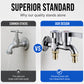 🥳HOT SALE🥳💞50K+ SOLD! Dual-Outlet Faucet – From £6.99! Independent dual control, brass & corrosion-resistant. One faucet, two uses – grab yours! ✅