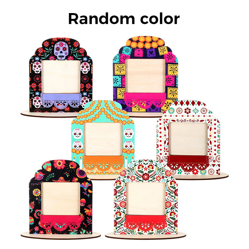 🥳HOT SALE🥳💞99K+ SOLD! Day of the Dead Frame – From £4.99! Sugar skull design, slide-in photo & writable banner. Festive keepsake – grab yours! ✅