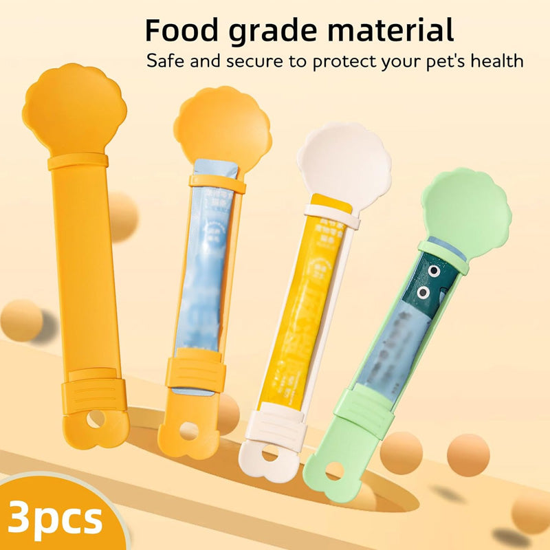 🥳HOT SALE🥳💞50K+ SOLD! Cat Feeder Spoon – From £4.99! BPA-free, one-hand squeeze & wide spoon. Clean feeding – grab yours! ✅