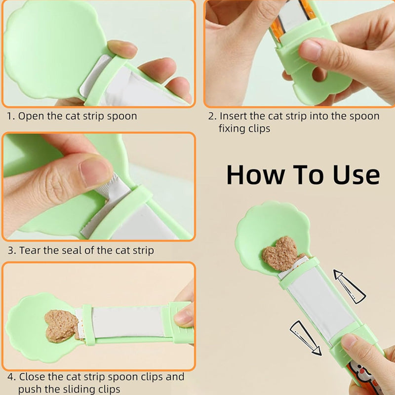 🥳HOT SALE🥳💞50K+ SOLD! Cat Feeder Spoon – From £4.99! BPA-free, one-hand squeeze & wide spoon. Clean feeding – grab yours! ✅