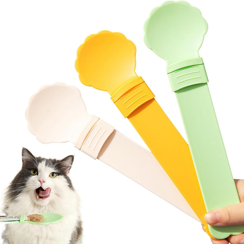 🥳HOT SALE🥳💞50K+ SOLD! Cat Feeder Spoon – From £4.99! BPA-free, one-hand squeeze & wide spoon. Clean feeding – grab yours! ✅
