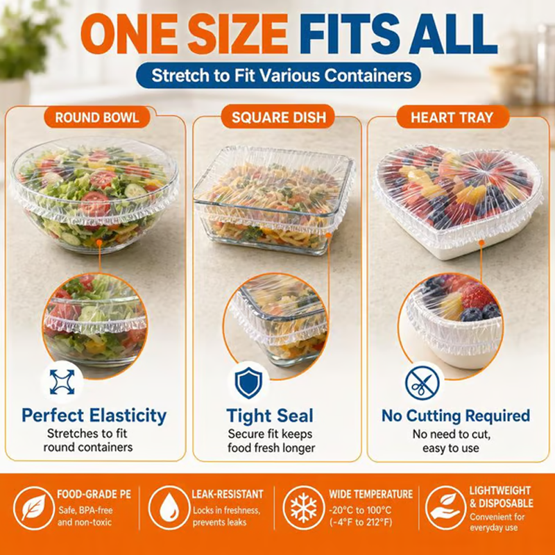 🥳HOT SALE🥳💞15K+ SOLD! Food Covers – From £8.99! Stretch 14–40cm, airtight & BPA-free. Fresh food, no spills – grab yours! ✅