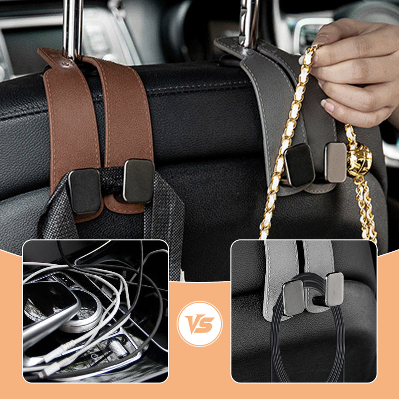 🥳HOT SALE🥳💞10K+ SOLD! Headrest Hook – From £5.99! Dual hooks, phone stand & easy install. Tidy car instantly – grab yours! ✅