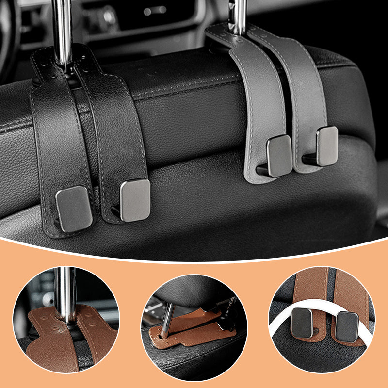 🥳HOT SALE🥳💞10K+ SOLD! Headrest Hook – From £5.99! Dual hooks, phone stand & easy install. Tidy car instantly – grab yours! ✅